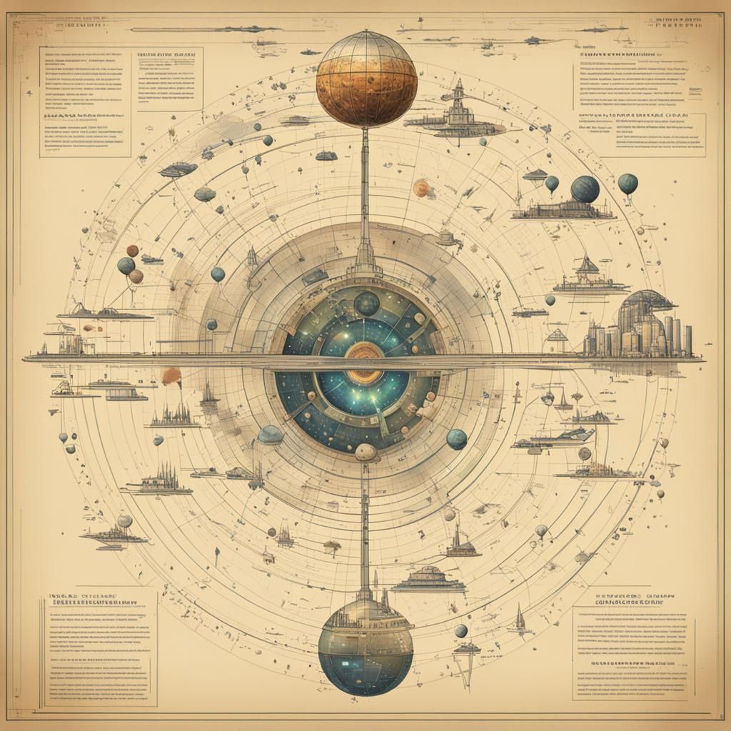 Phase Diagram: The Universe Master Plan in Retropunk Style