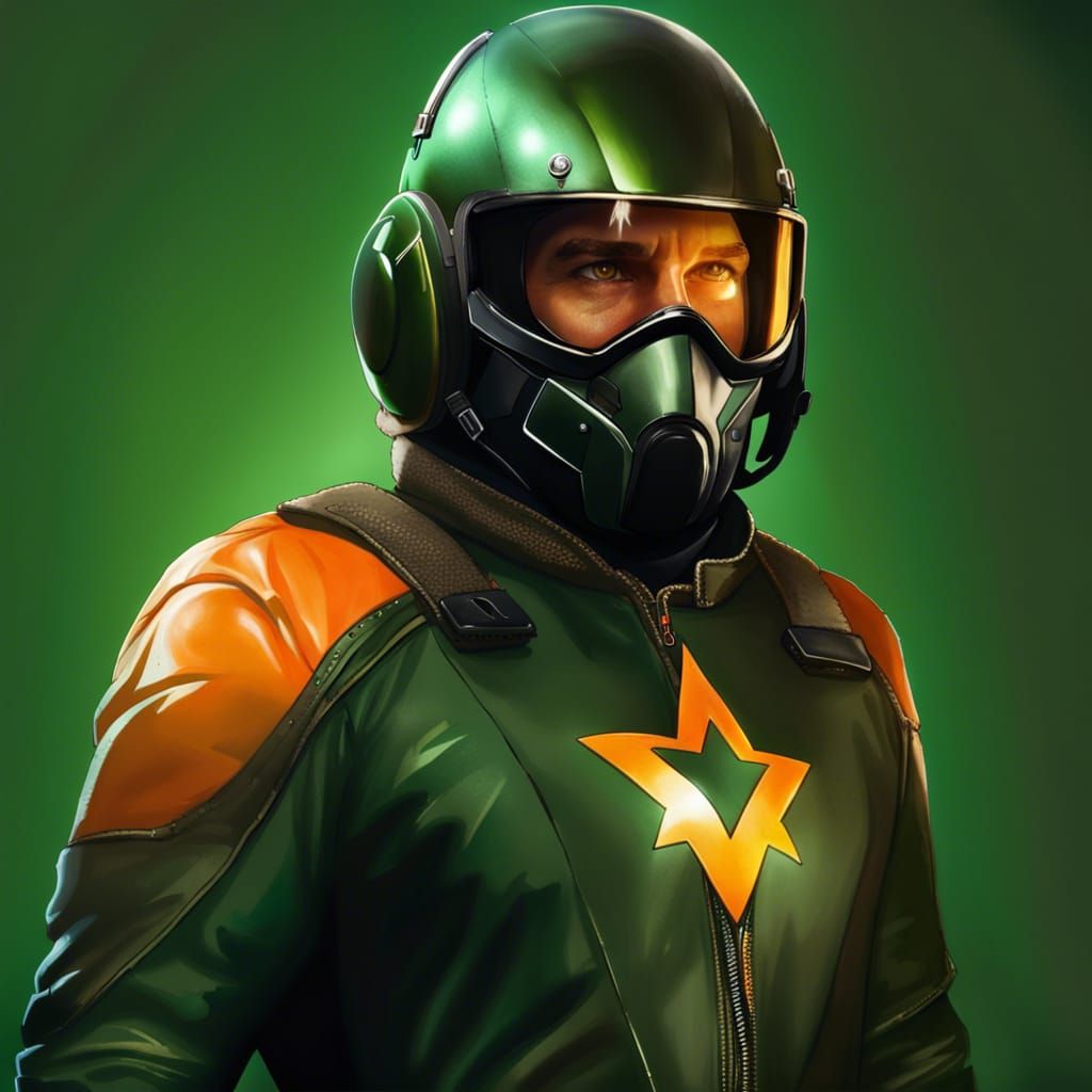 Kiteman as Hyperrealistic Concept Art