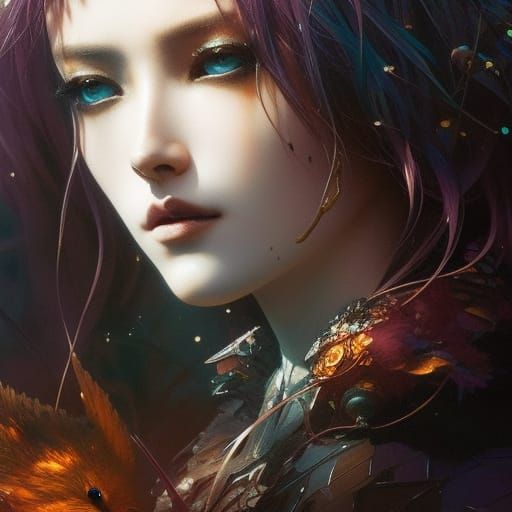 Moonlit Realistic Eyes in Fantasycore Style