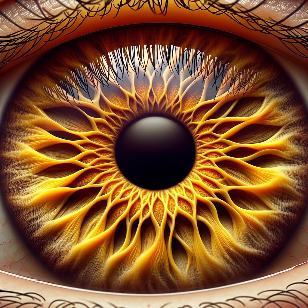 Eye as Sunflower: A Macro Perspective of Nature