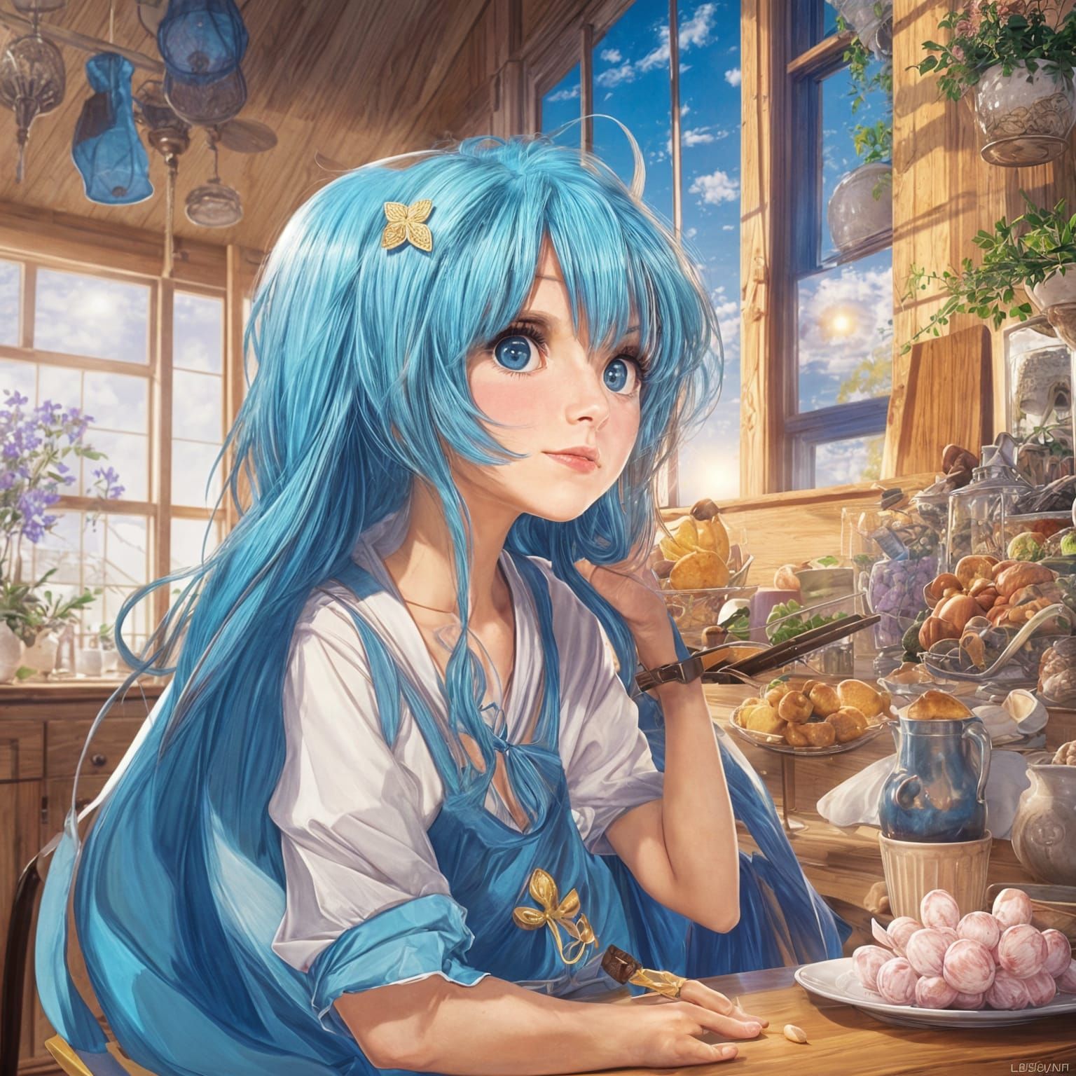 Woman in Pink Dress Followed by Expressive Pink Panther