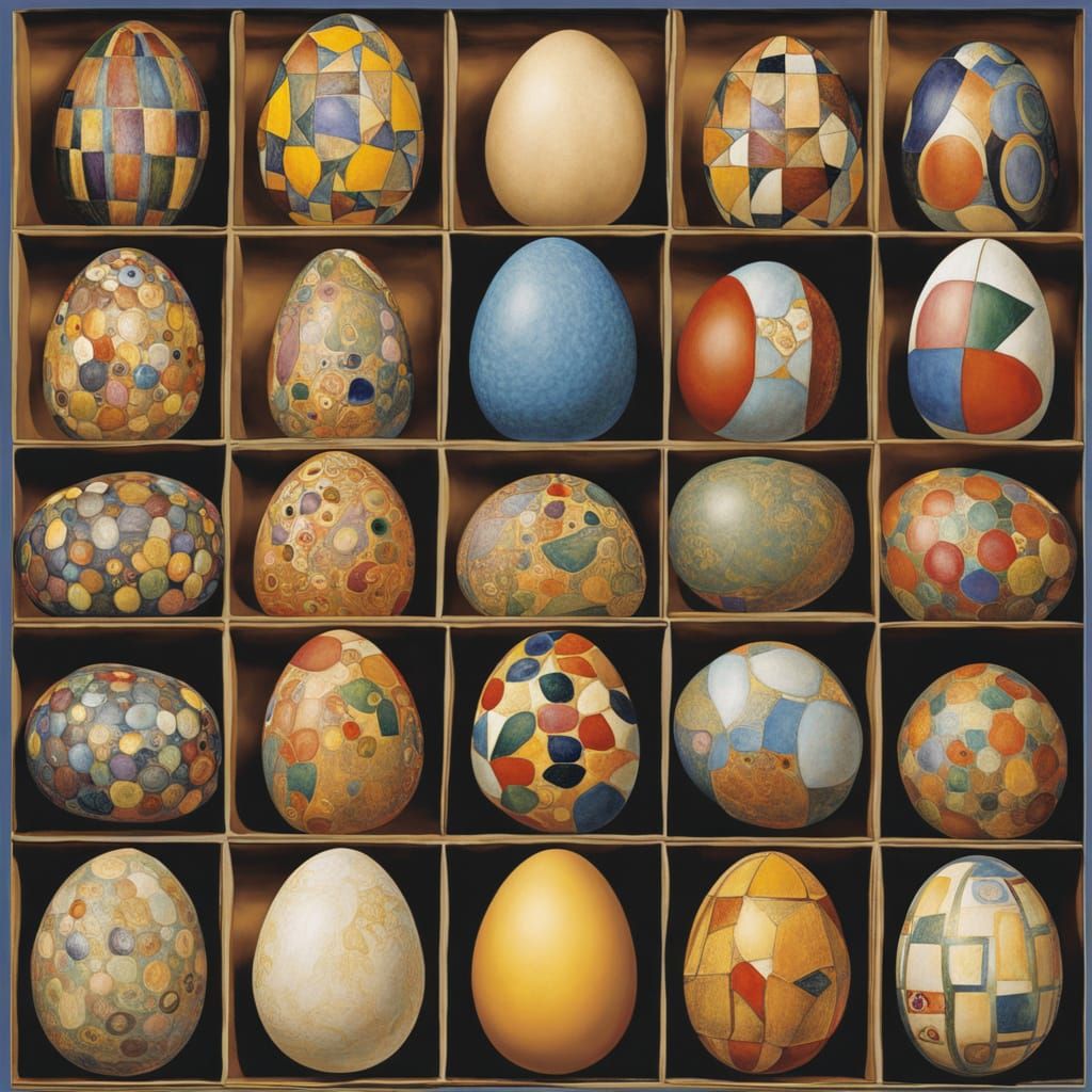 Masterpiece Easter Eggs in Vibrant Colors