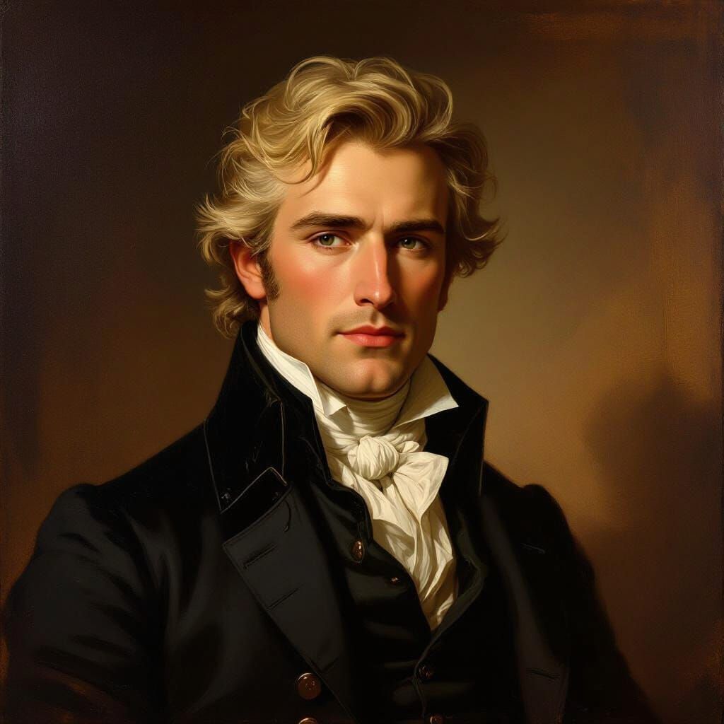 1815 Gentleman Portrait Oil Painting