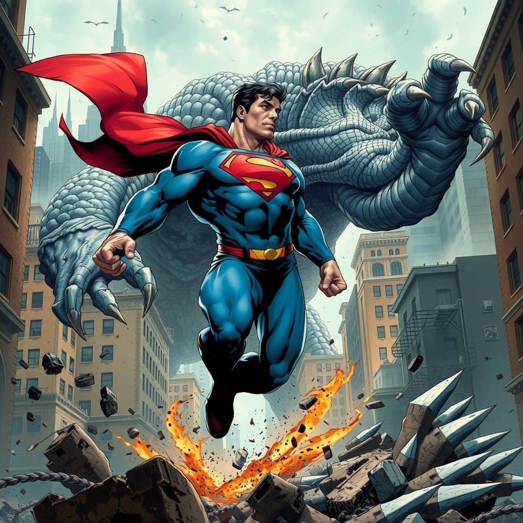 Superman vs The Behemoth