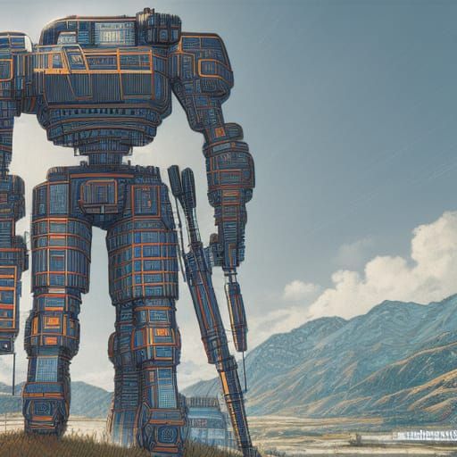 Battletech WHM-6R Warhammer Digital Illustration