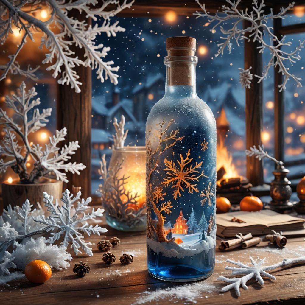 Winter Wonderland in a Bottle Concept Art