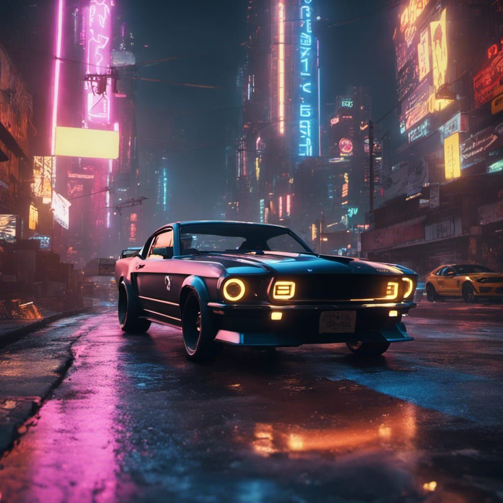 Cyber Ford Mustang 2077