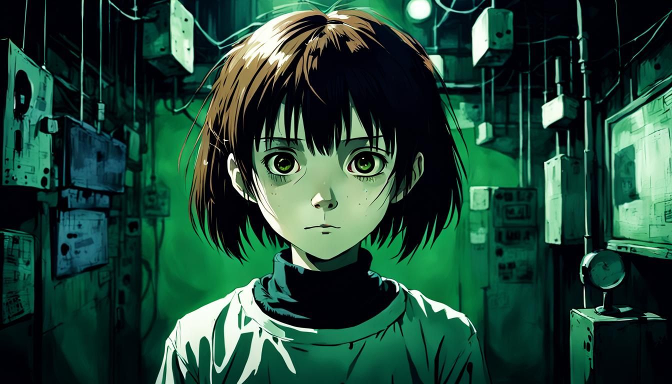 Creepy Image Inspired by Serial Experiments Lain