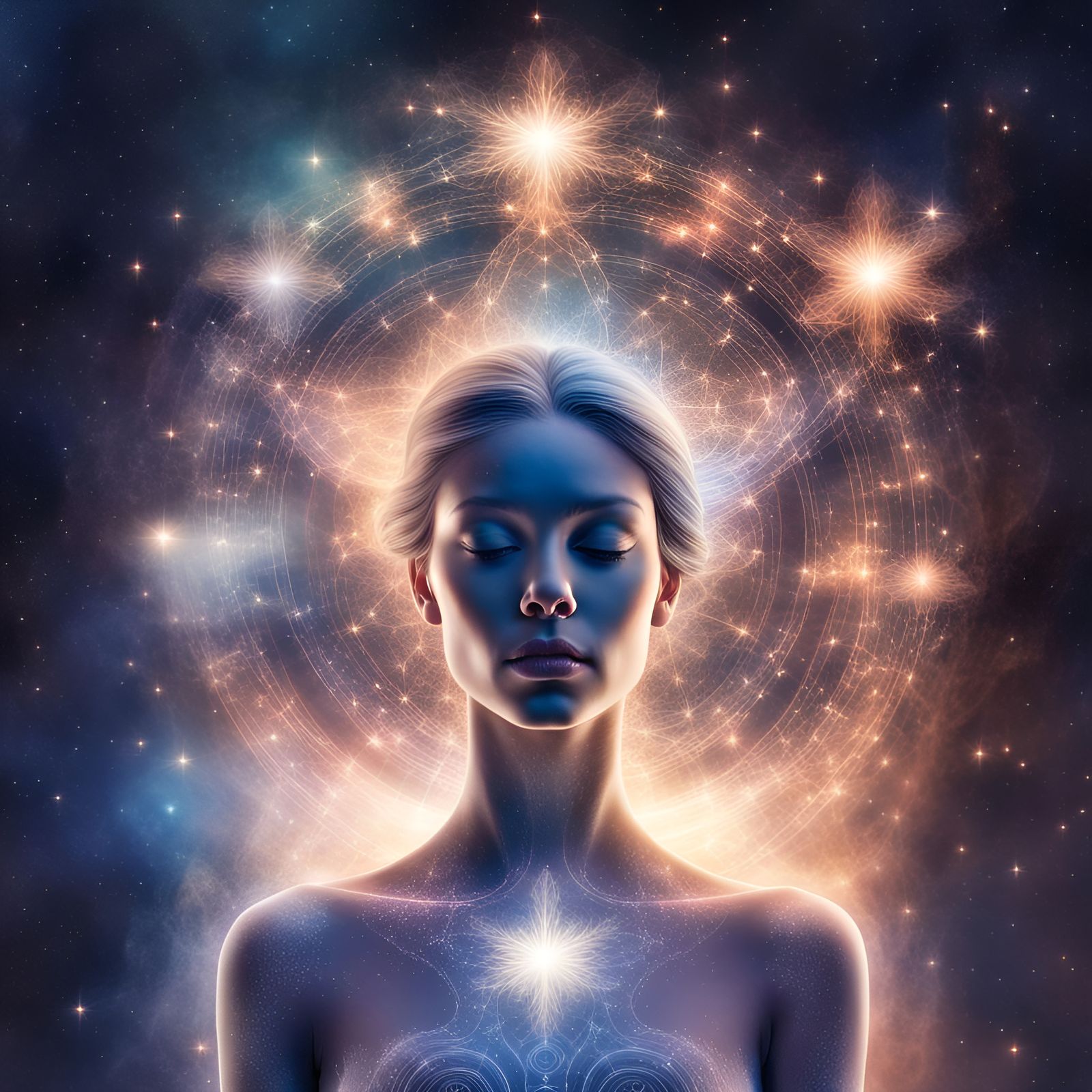 Astral Energy Being Encapsulated in the Universe