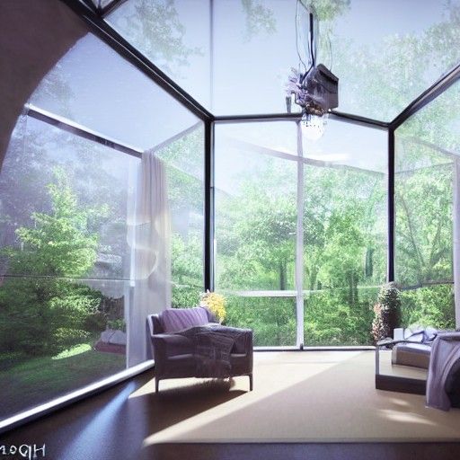 Cyberpunk Bubble House in Space: Hyperdetailed Render