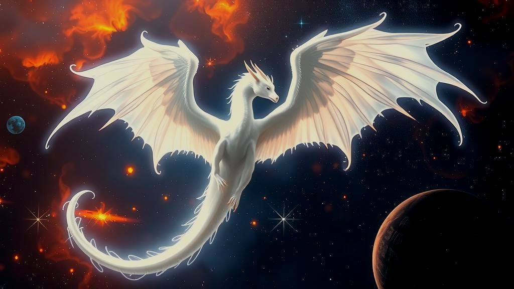 Winged ET Light Beings in a Mythological Scene