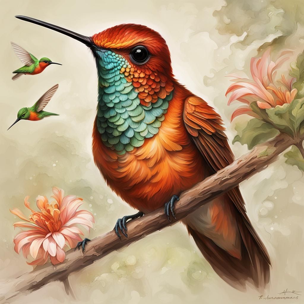 Exoplanet: Alien Hummingbirds in Xenobiological Concept Art