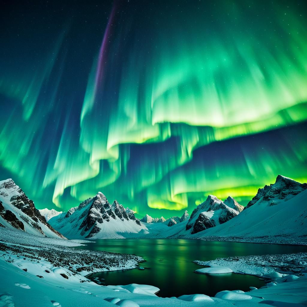 Himalayan Aurora Borealis: A Surreal Dance of Light