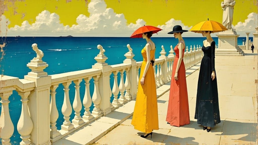 Surreal Beach Scene in Boulogne-sur-Mer, 1786