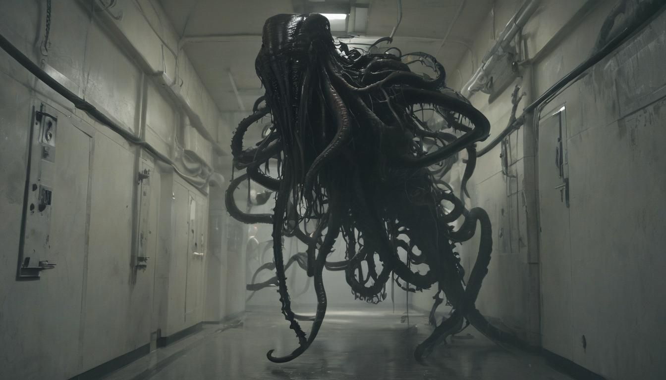 Tentacle Monster Emerges in Dark Fantasy Horror