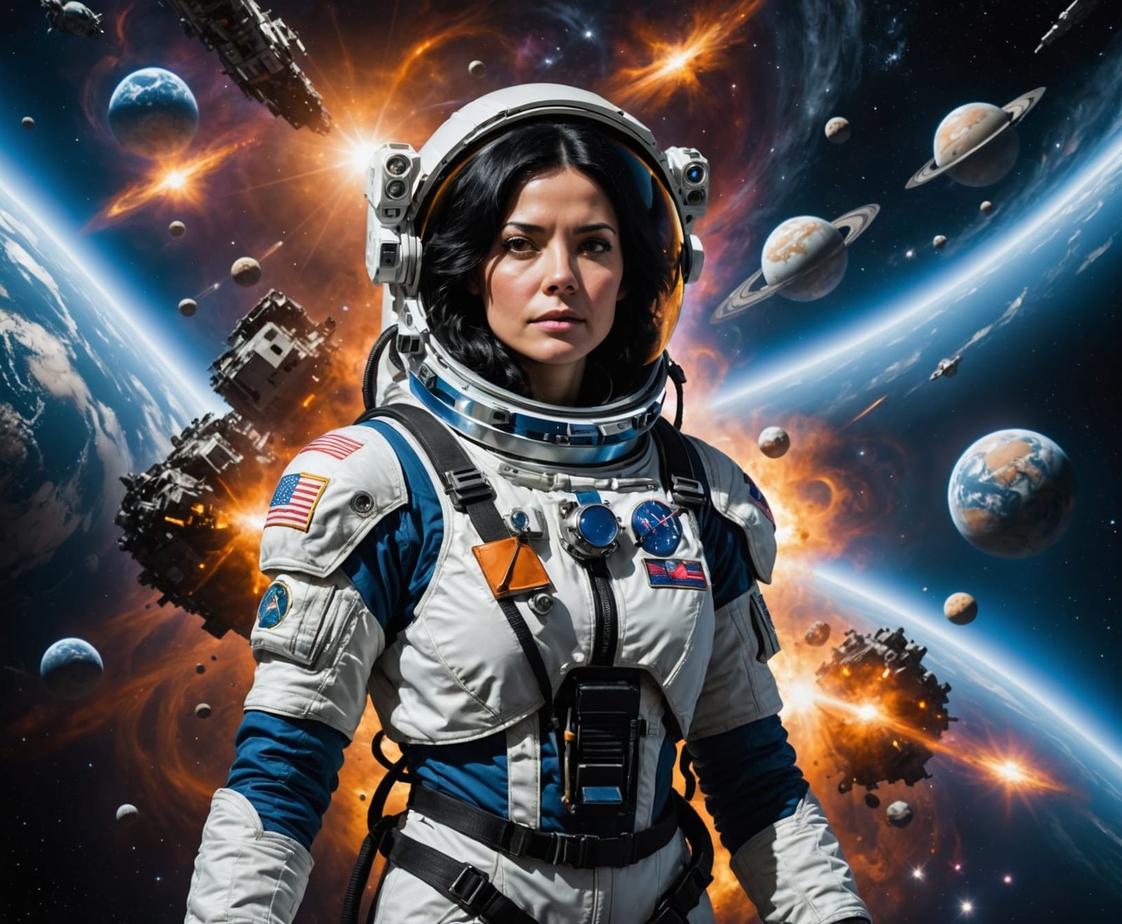 A Cosmic Goddess in Space