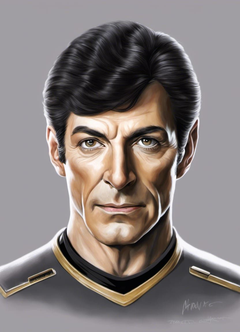 Gender-bent Deanna Troi Portrait: Star Trek Reimagined