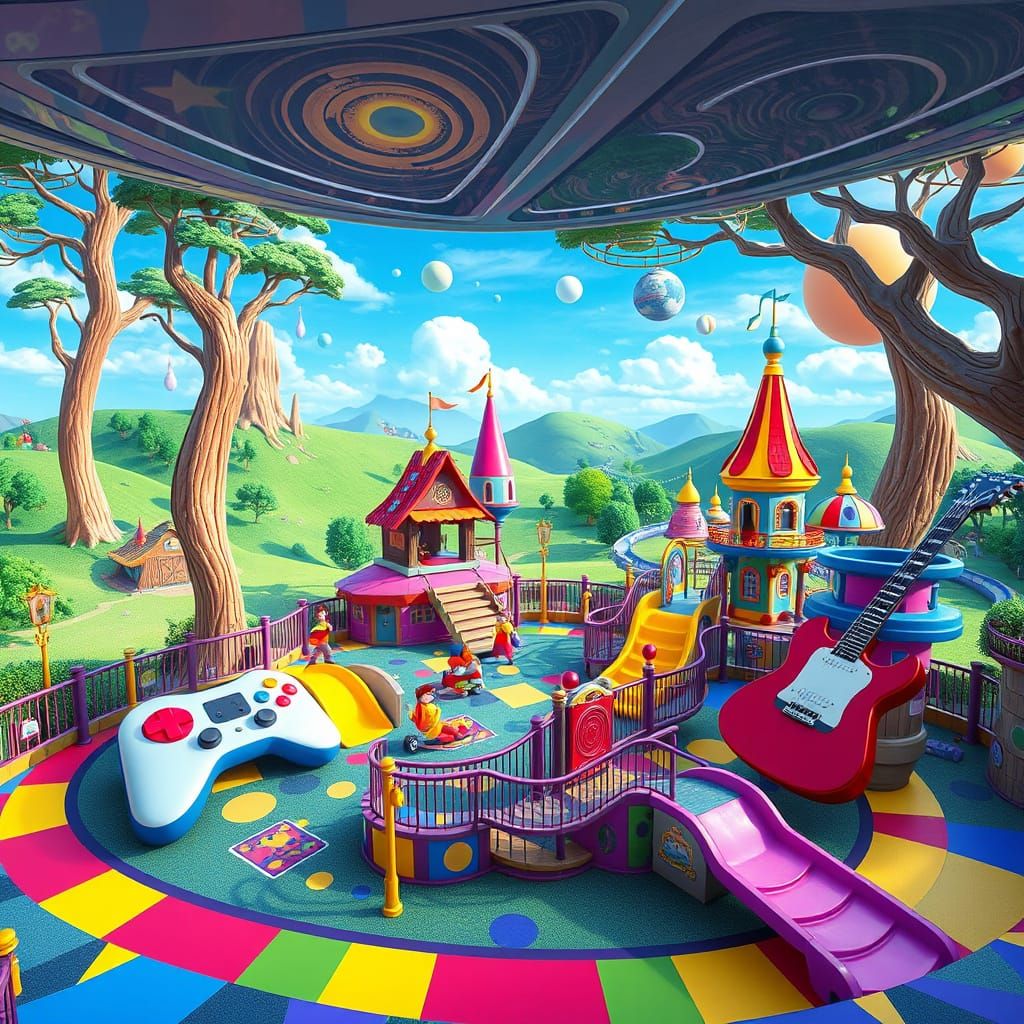 Surreal Playground of Videogamerocktopia Blends Disney Magic...