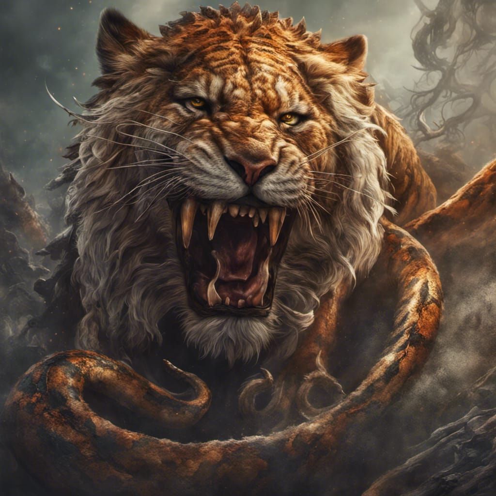 Surreal Ghost Hybrid Creature in Detailed Fantasy Art