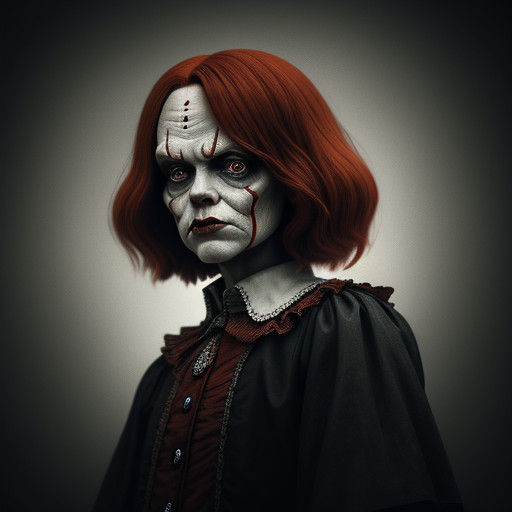 Hyperrealistic Penny Portrait in Cinematic Moody Atmosphere