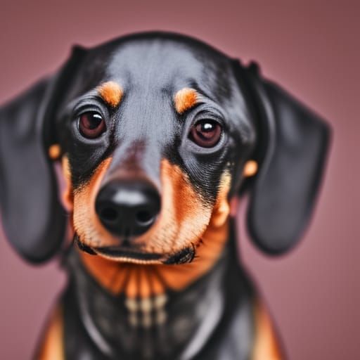 Dachshund Dog in Professional Photography Style