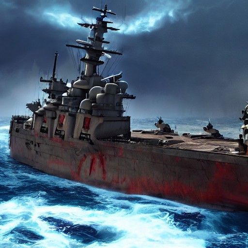 Water Dragon Demolishes Warship in Hirsch Style