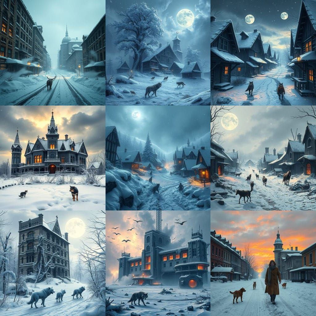 Fantastical Winter Storm Unveils Abandoned Structures and Wh...