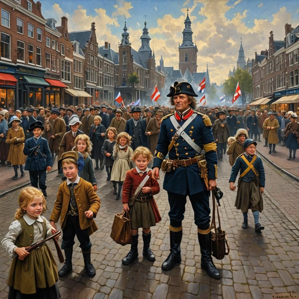 Netherlands Freedom: An Oil Painting Inspired by Gurney