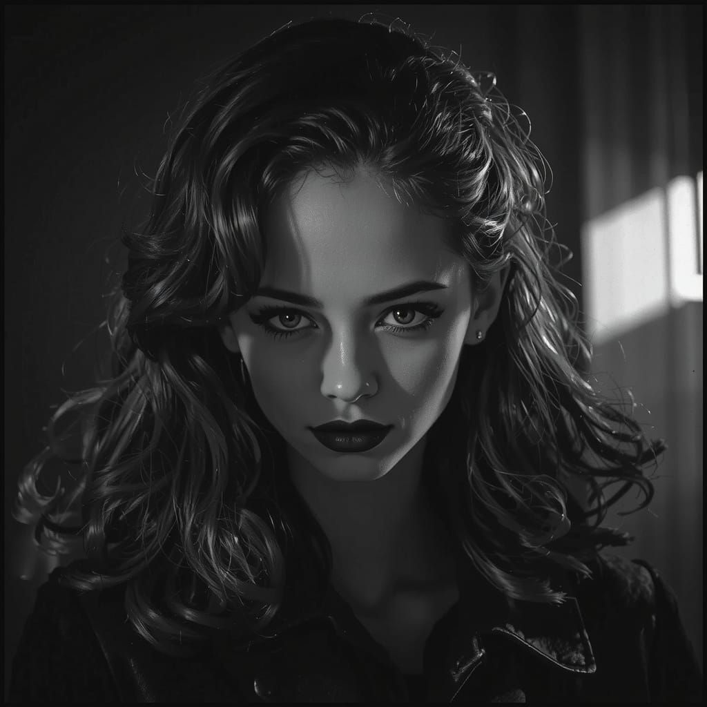 Intimate Close-Up Portrait in Street Photography Style