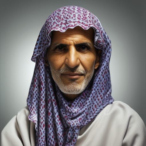 Professional Portrait of Palestinian Person with Bokeh