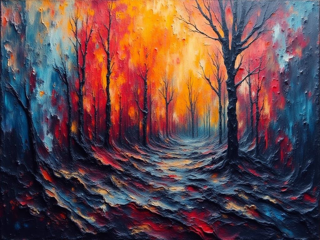 AI is Dead: Expressionist Oil Painting