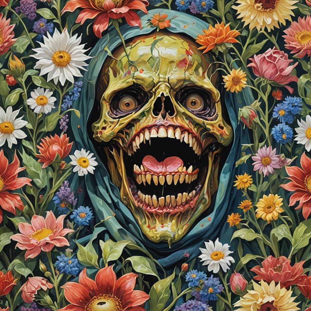 Gouache Painting of Veiled Appetite's Dominion