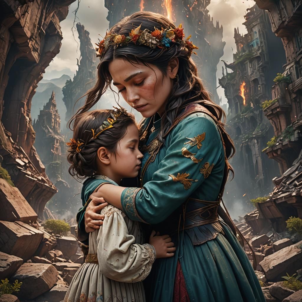 Touching Mother-Daughter Moment Before Earth's End