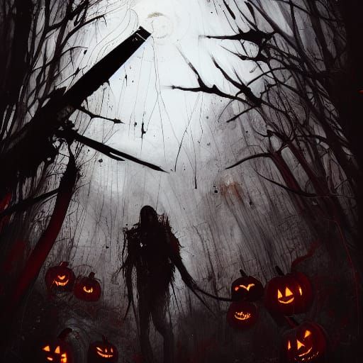 Halloween's Bloody Eye: Terrifying Speedpaint Horror