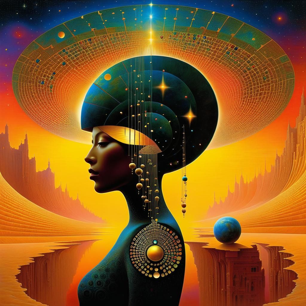 Fractal Dreamscape: Exotic, Elegant, Cosmic Serenade