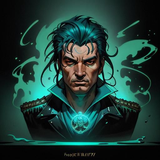 Velvet Elvis Severed Head in Pop Art Style