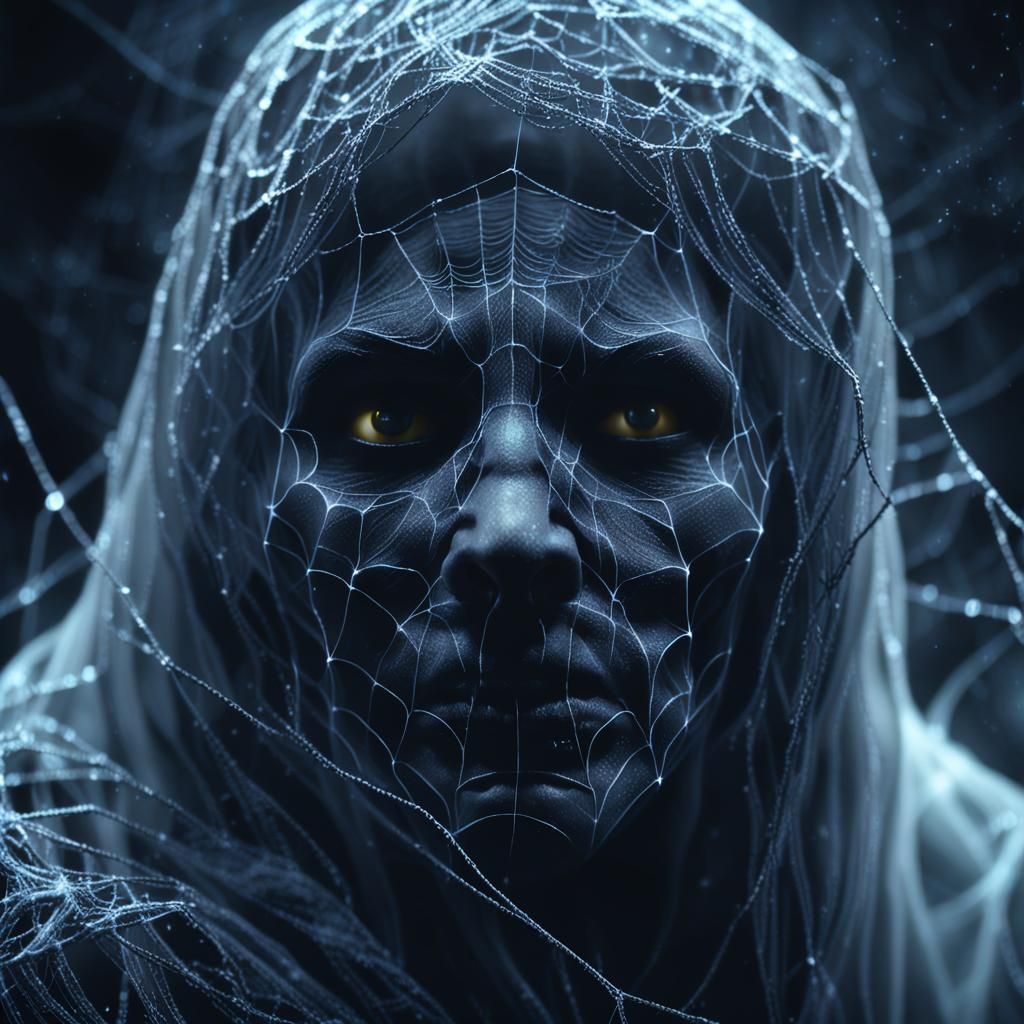 Eerie Ghost Emerges From Darkness in Cinematic Detail