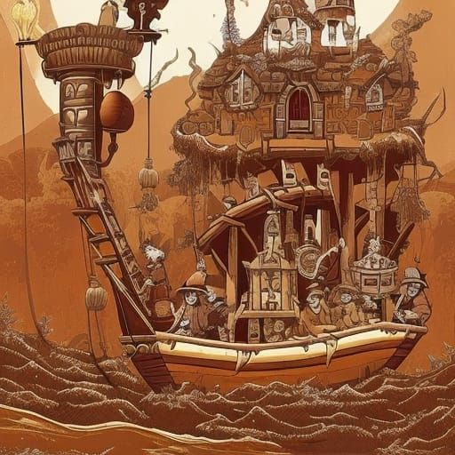 Drunken Pirates Sailing a Whiskey Ocean