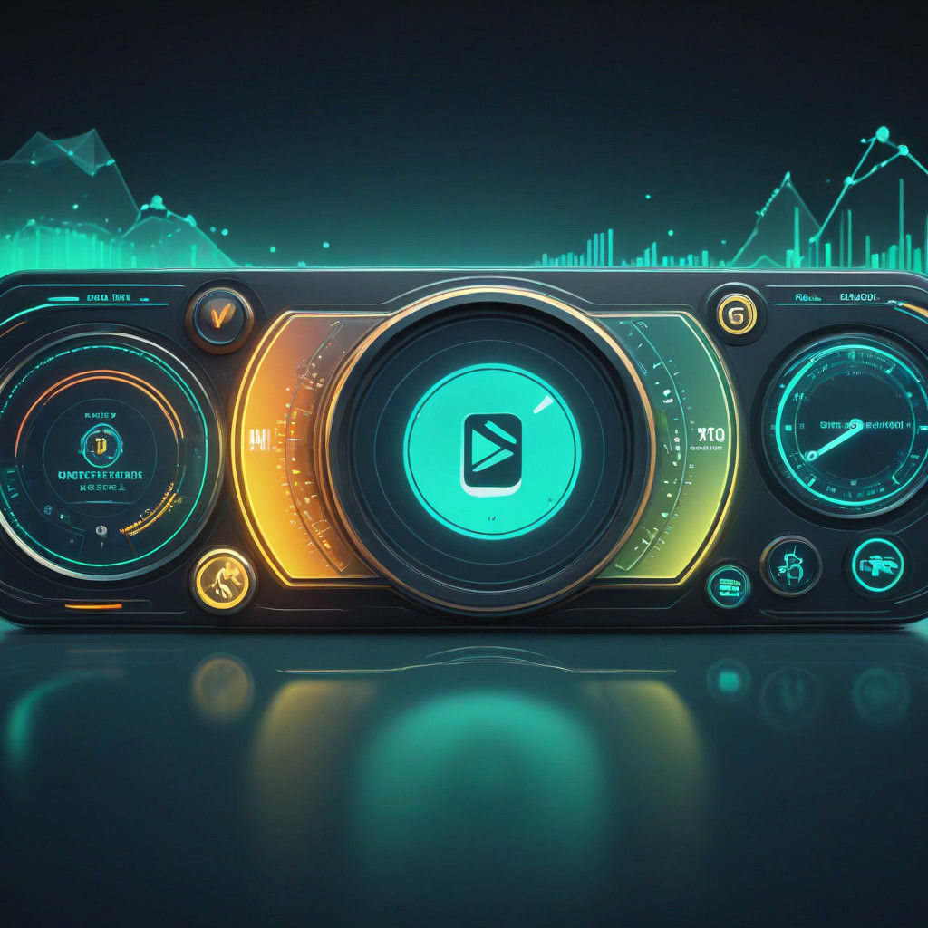 Futuristic Dashboard with Modern Design Elements