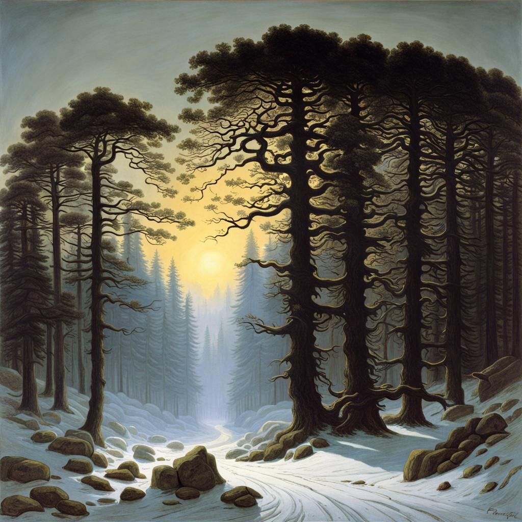 Eldritch Forest in Romantic Style