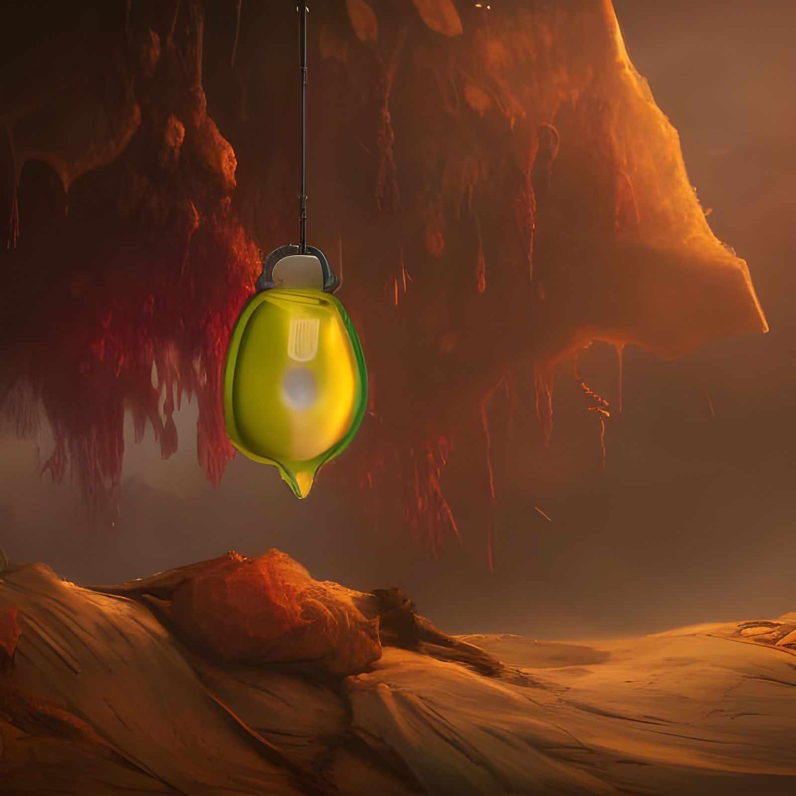 Ketamine Infusion Bag as Detailed Oil Painting