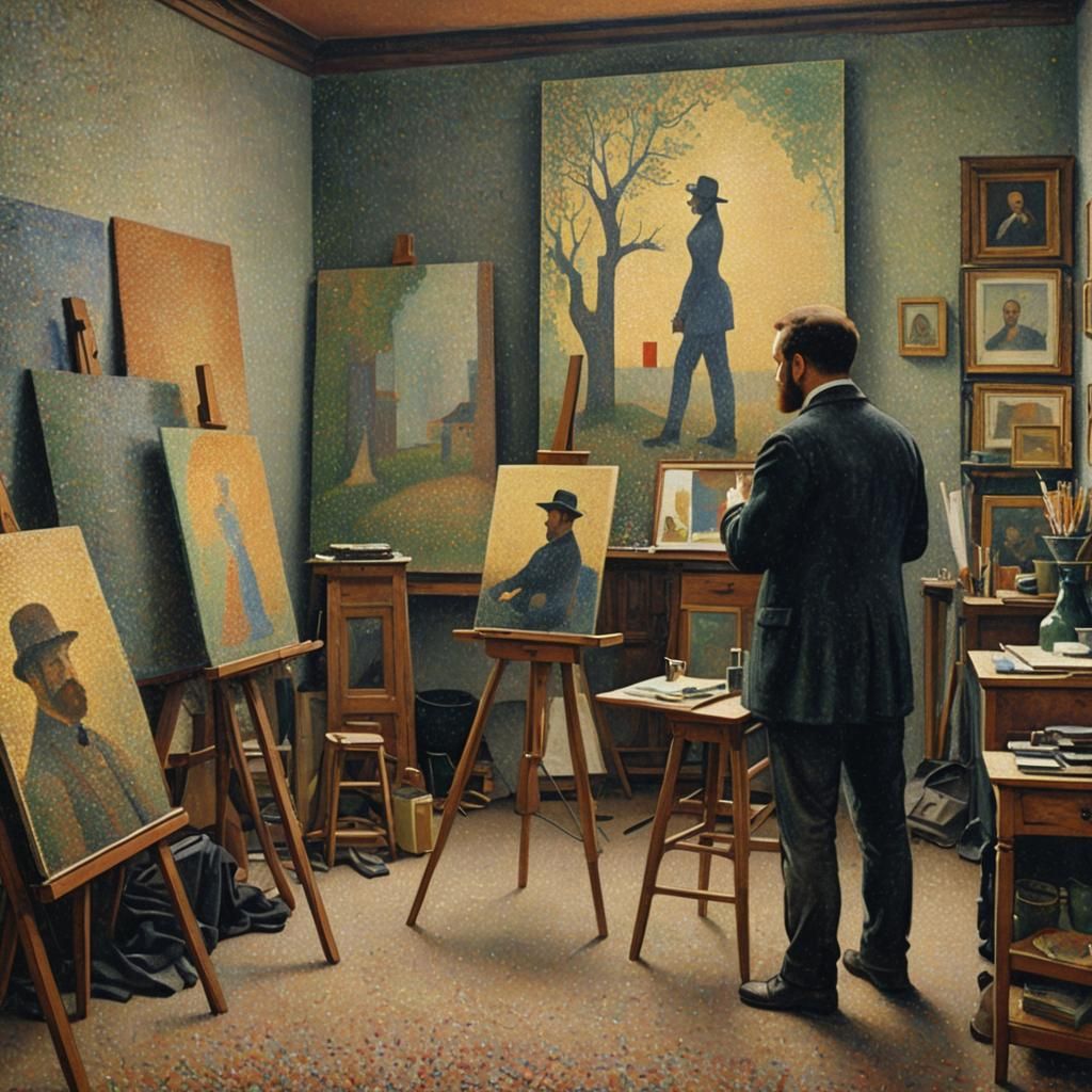 Georges Seurat And His Pointilist Paintings