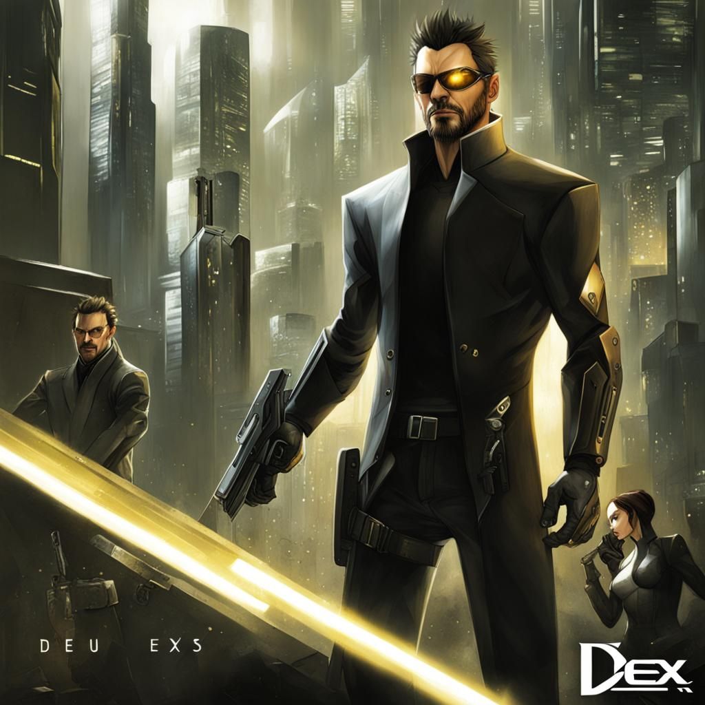 Deus Ex Inspired Futuristic Scene