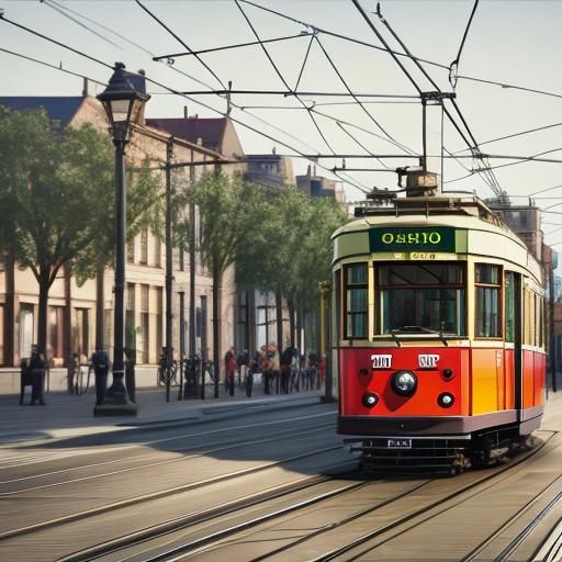 AI Generated Image of a Tram