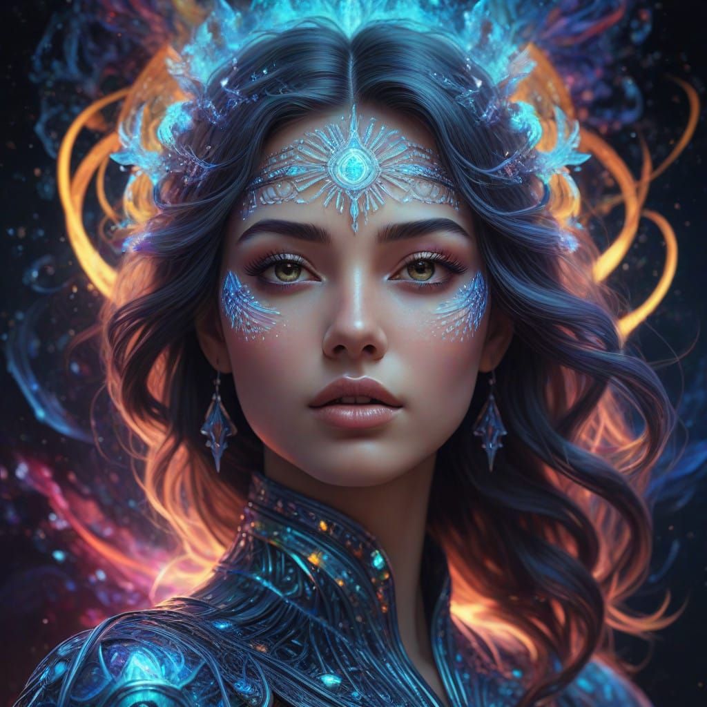 Women Asserting Dominance in Cosmic Blaze