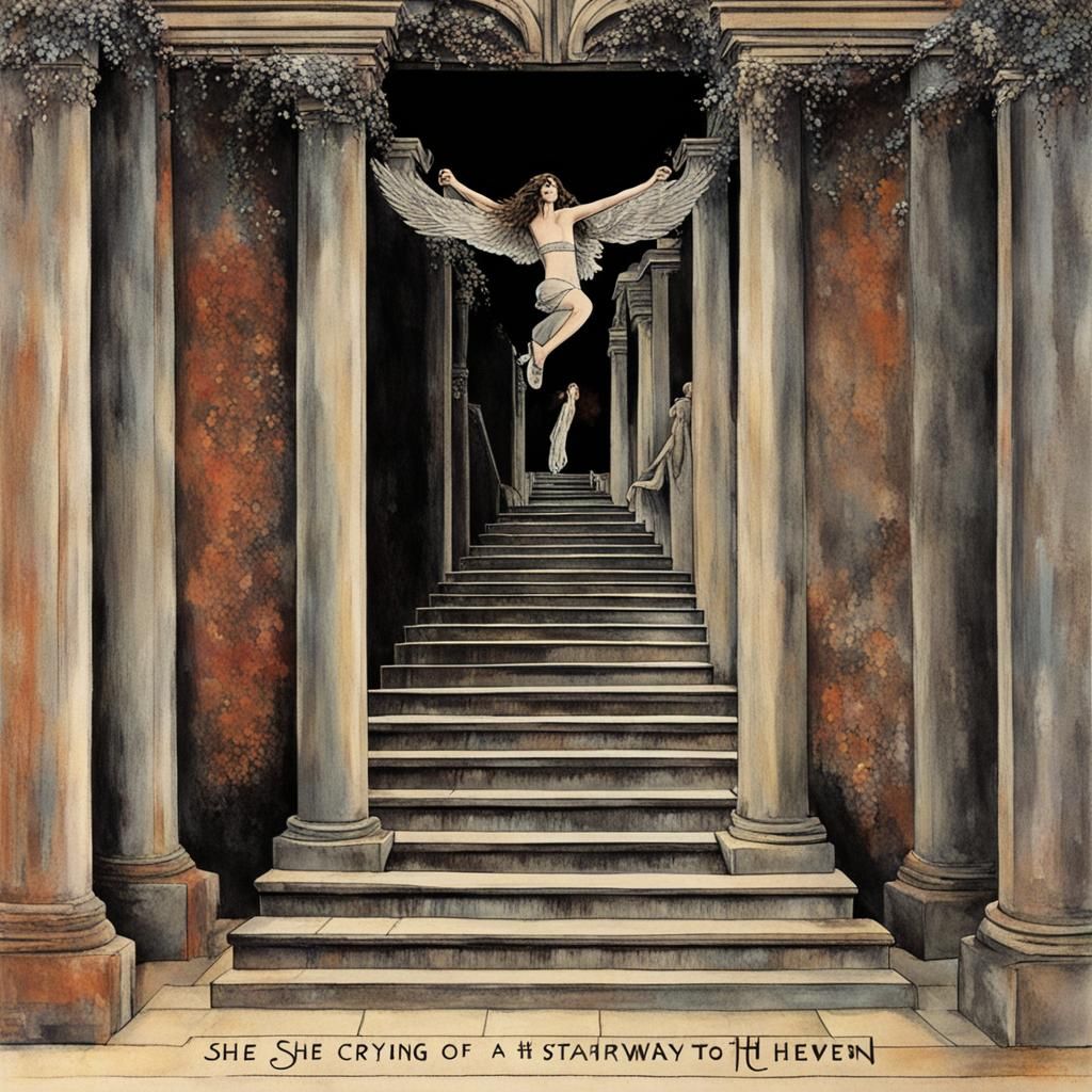 Celestial Stairway to Heaven: Melancholic Vision