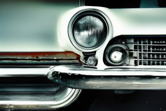 Car Pursuing Light on Open Highway