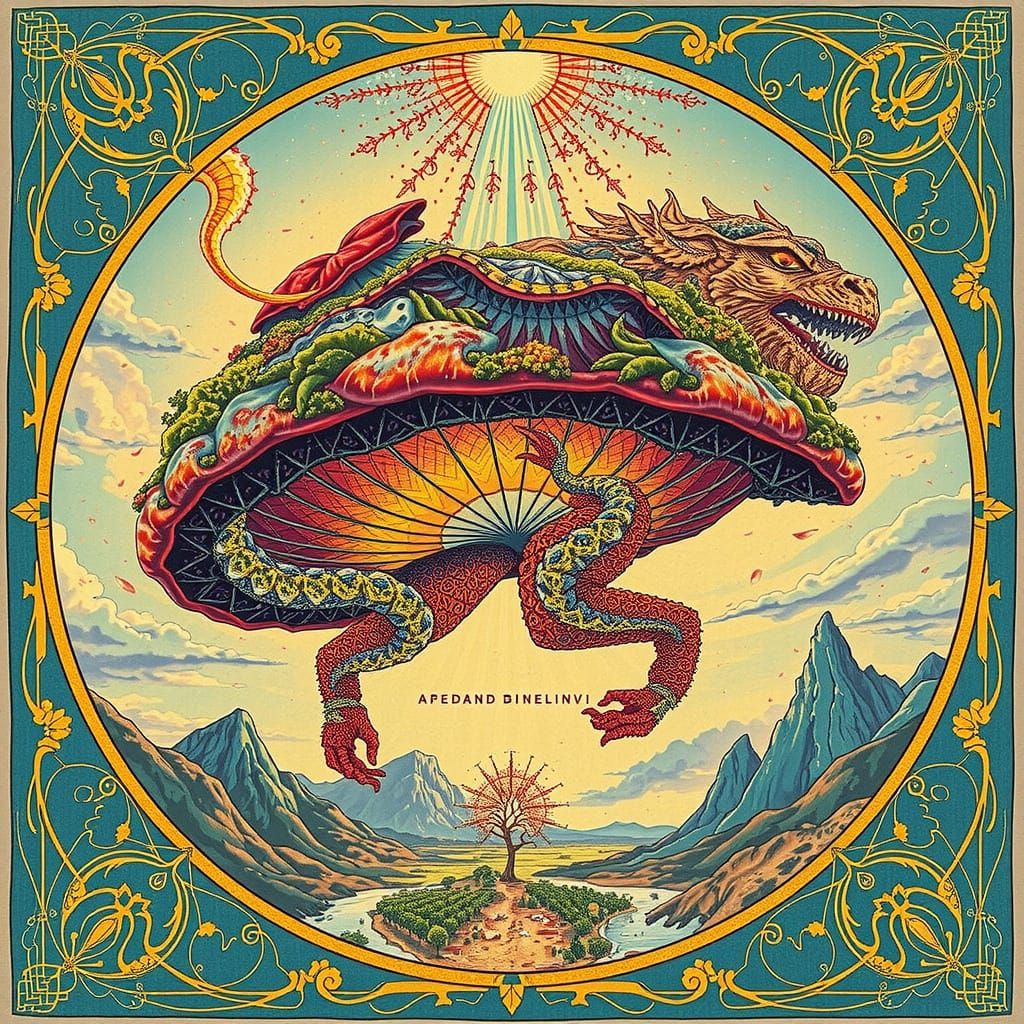 Vibrant Cosmic Tapestry of Interlacing Realities