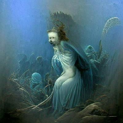 Undine: A Gothic Horror Illustration