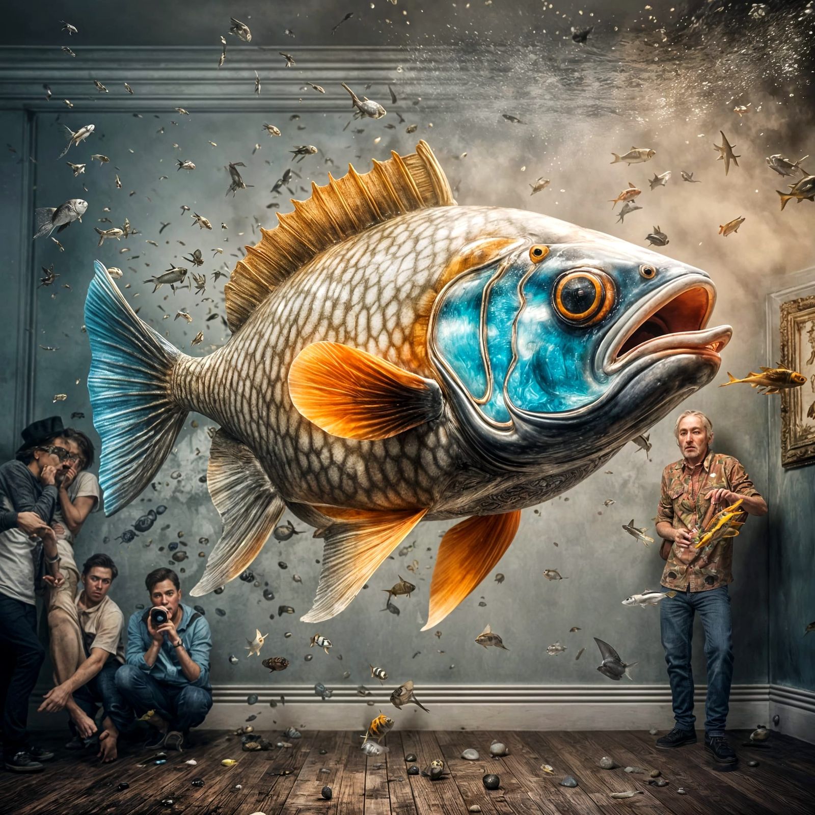 Air Fish at a Rock and Roll Party